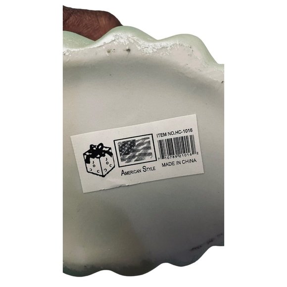 American Style Porcelain Blue Swan Lidded Cookie Jar Collectible Decorative 9" - Picture 5 of 15